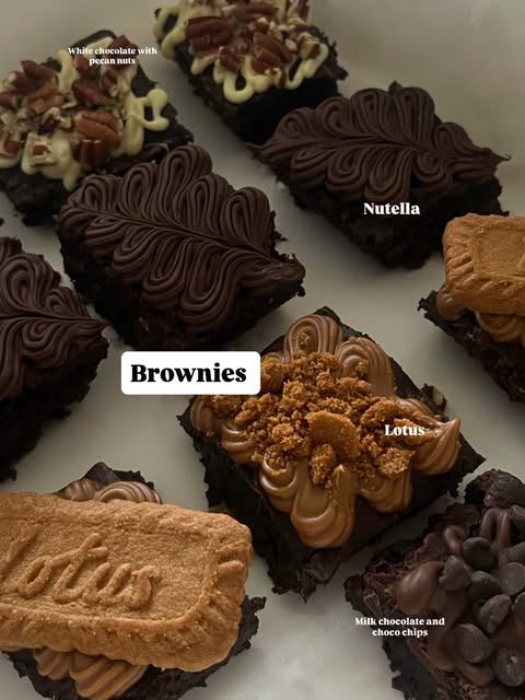 Brownieplank met aardbeien